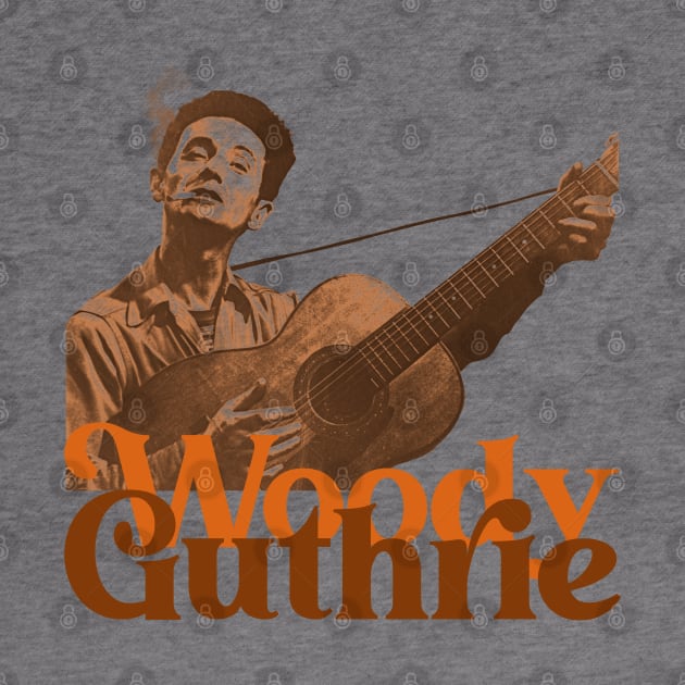 Woody Guthrie Sepia Fade by darklordpug